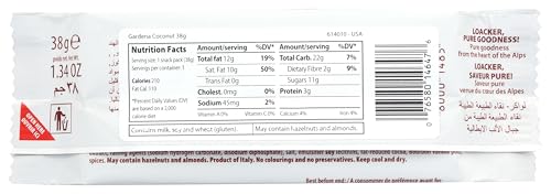 Loacker Gardena Coconut milk chocolate coated wafers with cream filling, 38-gram in wrapper (Pack of 1)