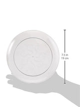 Fineline Settings 20-Piece Savvi Serve Plastic Plate, 7-Inch, Clear