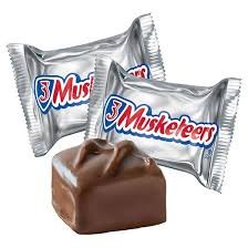RiverFinn Mar's Chocolate Mini Bite Size Chocolate Candy Bars (3 Musketeers, 5 Pounds) Perfect for Gifts, Candy Bowls & Buffets, Easter, Mother's Day