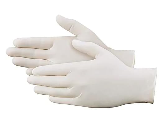 Perfectware All purpose latex gloves. Clear pack of 300 count. Large in size.
