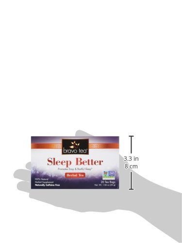 Bravo Tea Sleep & Renew Herbal Tea Caffeine Free, 20 Tea Bags