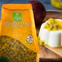 Passion Fruit Pulp with seed, No Added Sugar, Authentic Flavor, Maracuya Real fruit for Juices, Cocktails, Desserts, Refreshing Drinks, Sauces