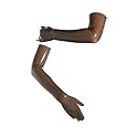 Premium Latex Long Gloves - Fetish - Smokey Gray Translucent (Medium)
