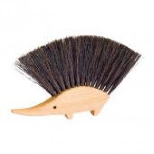 Hedgehog Table Brush, Natural Horsehair Bristles, 4-1/2 by 5-1/2 Inches by Nessentials, Germany