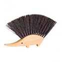 Hedgehog Table Brush, Natural Horsehair Bristles, 4-1/2 by 5-1/2 Inches by Nessentials, Germany