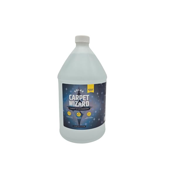 SOCAR Carpet Wizard Carpet Stain Remover, Fast Acting Liquid Formula, Safe for Pets and Kids, Removes Organic Stains