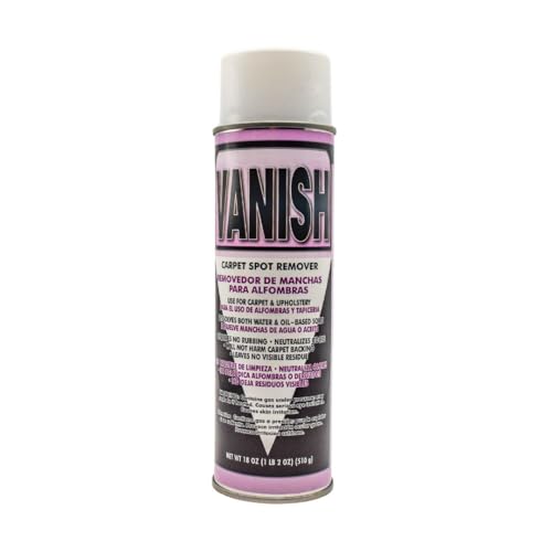 Armchem Vanish Carpet & Upholstery Spot Remover, 18 oz- Fast-acting Carpet stain remover with deep-clean formula. No residue, safe on all fabrics