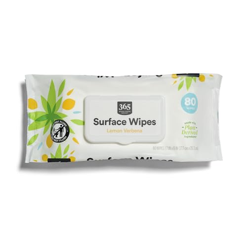 365 by Whole Foods Market Lemon Verbena Surface Cleaning Wipes, 80 CT
