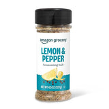 Amazon Grocery, Lemon & Pepper Seasoning Salt, 4.5 Oz