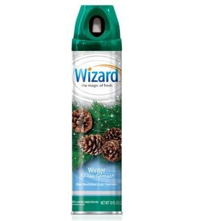 Wizard The Magic of Fresh Air Freshener 10Oz Winter Pine Forest (Package May Vary) Pack of (3)