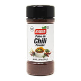 Badia Chili Powder, 2.5 oz - Bold and Smoky Blend with Mild Heat - Ideal for Tacos, Chili, Soups & Rubs