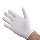 Emivery 12 Pairs Soft White Cotton Gloves Cloth Serving Gloves Jewelry Silver Inspection Gloves for Hands Cosmetic Moisturizing Spa, Jewelry