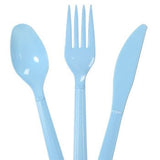 Light Blue Plastic Utensils, 48-ct. Bags