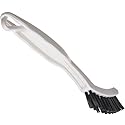 SPARTA Flo-Pac Grout Brush with Nylon Bristles, Scrubber with Handle for Bathroom and Kitchen Tile, 8", White
