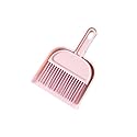 Plastic Mini Broom and Dustpan,Mini Cleaning Brush with Dustpan Set Desktop Cleaning Accessories,Pink with Set,Plastic Broom