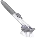 Pot Brush Magic Kitchen Automatic Liquid Washing Brush, Multifunctional Dish Brush, Household Long Handle Oil Brush, Hydraulic Pot Brush
