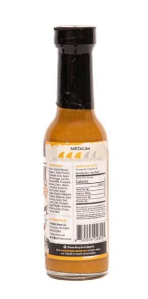 The Spicy Shark Caribbean Reef Shark Scotch Bonnet Pepper Island Hot Sauce 5oz Bottle - Brand featured on Hot Ones