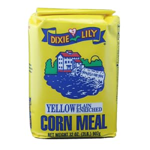 Dixie Lily, Plain Enriched Yellow Corn Meal, 20 Ounce