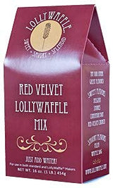 Lolly Waffle Red Velvet Waffle Mix, 2 Lbs. (32 ounces) Waffle Mix