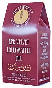 Lolly Waffle Red Velvet Waffle Mix, 2 Lbs. (32 ounces) Waffle Mix