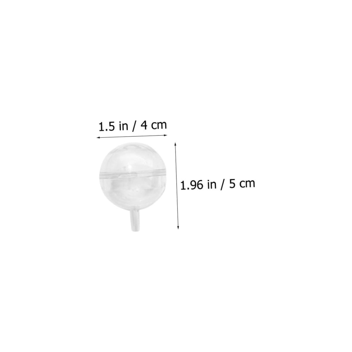 CATIEBYE 60 Pcs Valentine's Day Chocolate Ball Holders Transparent Plastic Candy Bouquet Supports Decorative Spherical Candy Packaging Cases