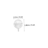 CATIEBYE 60 Pcs Valentine's Day Chocolate Ball Holders Transparent Plastic Candy Bouquet Supports Decorative Spherical Candy Packaging Cases