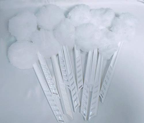 HLXFF3 Mop It Bowl Brush 10 Pack Plastic Round Bowl Brushes with Plastic Bristles
