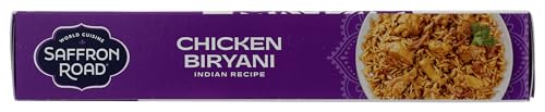 Saffron Road Frozen Chicken Biryani - High Protein, Seed Oil Free, Chickens Raised with No Antibiotics, No Artificial Ingredients, Gluten-Free - 10