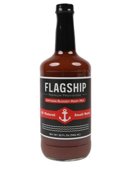 Flagship Bloody Mary Mix - Classic Tomato Cocktail Mixer for Bloody Marys, Brunch Cocktails & Mocktails, Bold Savory Flavor, Perfect for Parties