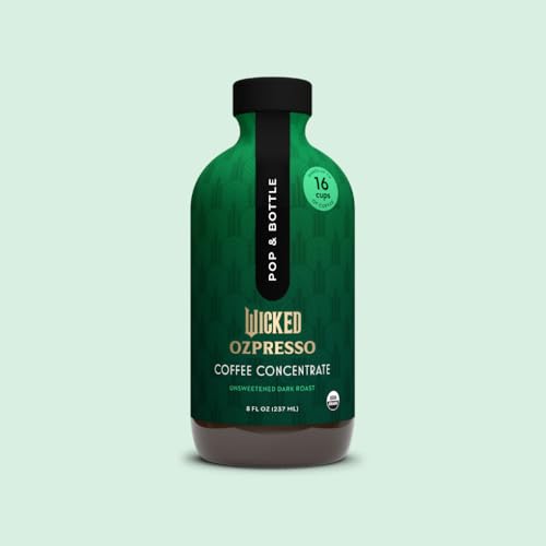 Pop & Bottle Ozpresso Coffee Concentrate - Instant Cold Brew, Espresso-Style Concentrate for Hot or Iced Drinks, 90 mg of Caffeine per Tablespoon