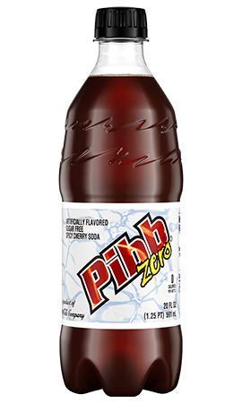 Pibb Zero Sugar Soda 20oz Bottles (Pack of 8, Total of 160 FL OZ)