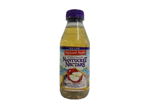 Nantucket Nectars Juice | All Natural Ingredients | 16 Fl Oz Plastic Bottles (Pack of 12) (Orchard Apple)