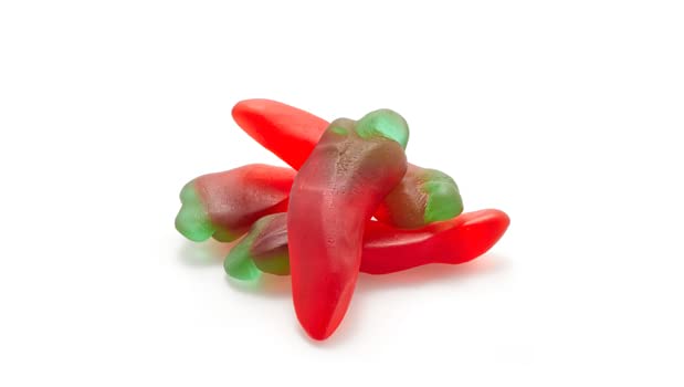 Yupik Gummy Red Peppers, 2.2 lb (35.2 oz), Gluten-Free, Cherry Flavored, Soft & Chewy, Colorful Gummies, Fun Treat, Sweet Candy, Delicious Snack