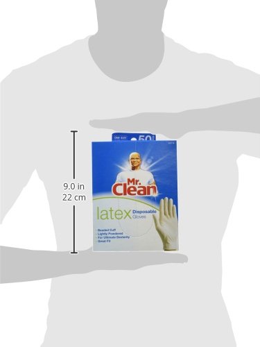Mr. Clean Disposable Latex Glove, 50 Count