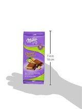 Milka Milk Chocolate with Chopped Hazelnuts, 3.52-Ounce Bars (Pack of 10)