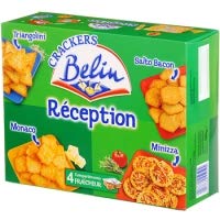 Belin Crackers Reception. Minizza, Triangolini, Monaco, Best of Extra Fin 380g