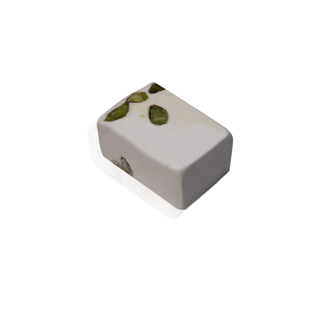 OMNIYA Delicacy Nougat Pistachio Rectangle - Gourmet Mediterranean with Crunchy Pistachios (6oz, Nougat Pistachio)