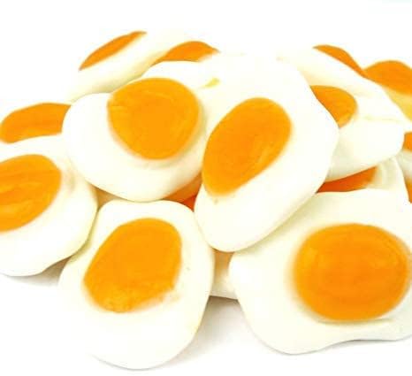 Huer Fried Eggs Gummy Candy 1kg/2.2 lbs., Imported from Canada)