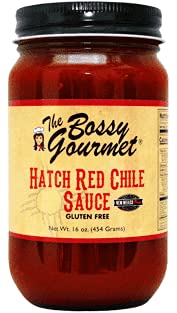 The Bossy Gourmet- Hatch Red Chile Sauce, 6 Jars