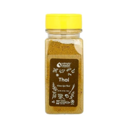 USimplySeason Thai Spice (4.8 oz) - Aromatic Asian Seasoning Blend, Ideal for Soups, Stir-fries, and Grills - No Salt, Vegan, Non-GMO, Made in the USA