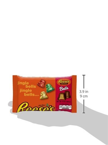 Reese's Holiday Seasonal Peanut Butter Jingle Bells, 10-ounce Bags (Pack of 6)