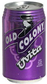 OLD COLONY UVA - Puerto Rico's Favorite Grape Flavored Soda - 12 oz cans - 8 Pack