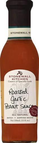 STONEWALL KITCHENS Sauce Rstd Grlc Peanut, 11 OZ