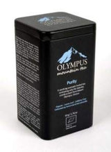 Organic Greek Mountain Tea, Purity - OLYMPUS Mountain Herbs. 100% Organic Greek Mountain Tea (Sideritis Scardica). Metal Tin Box 50 g. / 1.76 oz