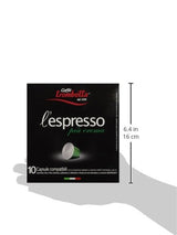 Trombetta 10 Capsules “Piu Crema“ Dark Roast Instant Espresso Coffee - Compatible Nespresso Espresso Coffee Pods