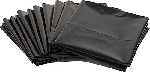 Commander 42 Gallon 3 MIL Black Contractor Bags With Hand Tie - 32" x 44" - Pack of 20 - For Industrial, Commercial, Janitorial, & Construction