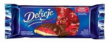 2 Pack Delicje Variety Pack European Biscuits Strawberry, Orange, Raspberry, Cherry Filling