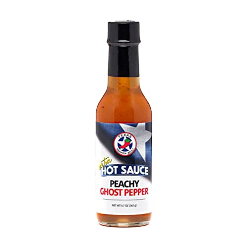 Texas Pepper Jelly Peachy Ghost Pepper Hot Sauce Net Wt. 5.7 oz (162 g)