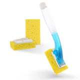 Arrow Dish Sponge w/ Soap Dispenser Handle & 2 Refill Sponges - Fillable Dish Wand for Quick, Convenient Cleaning - Easy to Refill - Built-In Scrubber