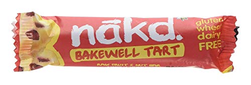Nakd Bakewell Tart Natural Snack Bars - Vegan Bars - Healthy Snack - Gluten Free Bars 35 g